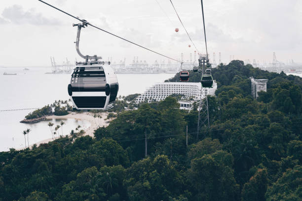 istock Cableway trip in Sentosa Island, Singapore 1254721325