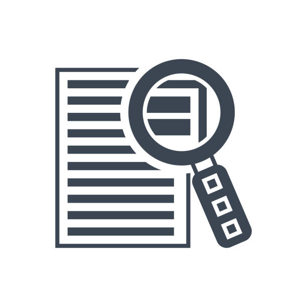 Case Study Vector Glyph Icon Case Study Services Related Vector Glyph Icon. Isolated on White Background. Vector Illustration. graphic design case study stock illustrations