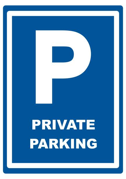 250+ Private Parking Sign Stock Illustrations, Royalty-Free Vector
