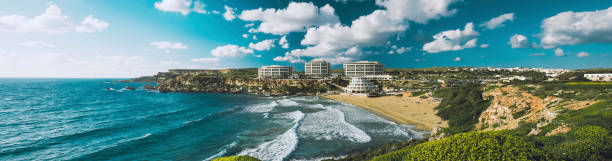Golden Bay beach in Malta is a popular spot for both tourists and locals in the summer.