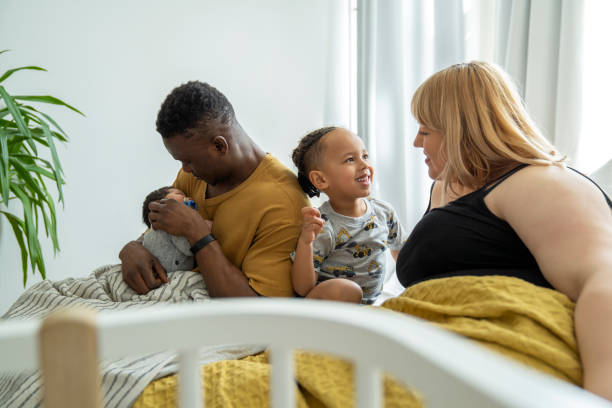 istock Family spending leisure time at home 1254726706