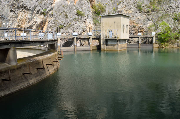 istock Small hydro power plant in Matka Canyon, Macedonia 1254728286