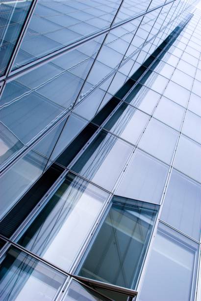 istock Futuristic Refleflections in Glass and Steel 1254733023