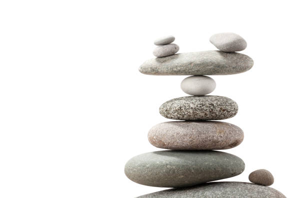 istock Pyramid of sea pebbles 1254738750