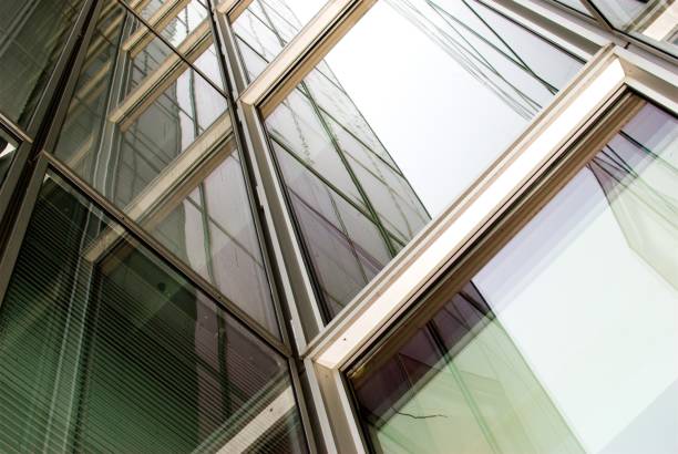 istock Futuristic Refleflections in Glass and Steel 1254738982