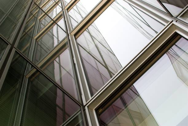 istock Futuristic Refleflections in Glass and Steel 1254738984