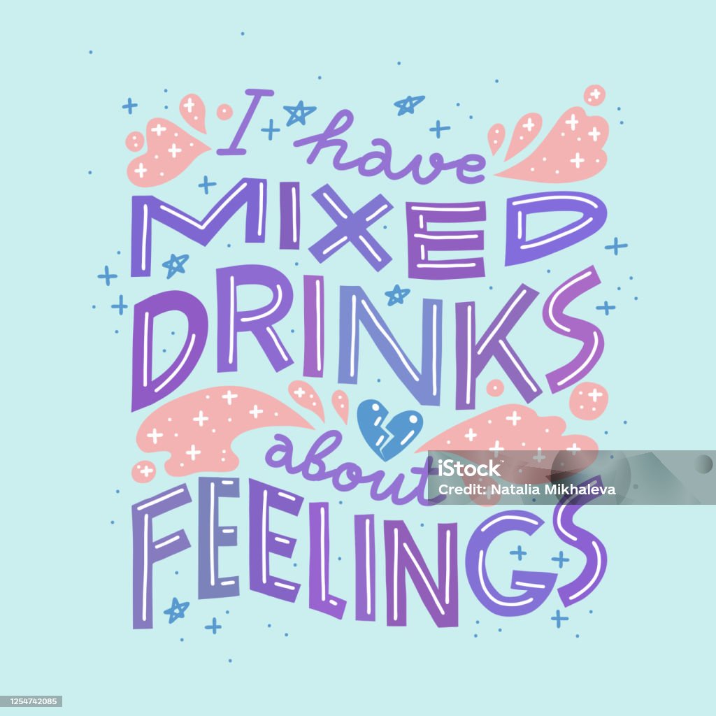 Funny Drinking Quote Pastel Colors Stock Illustration - Download Image Now  - Alcohol - Drink, Alcohol Abuse, Art - iStock