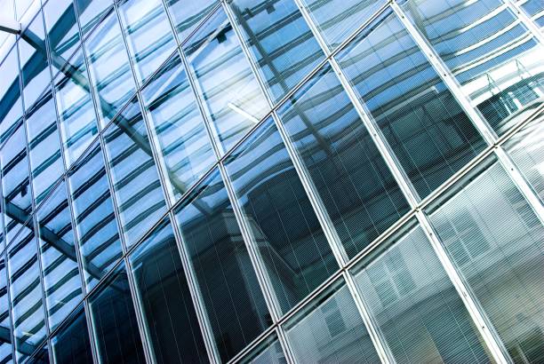 istock Futuristic Refleflections in Glass and Steel 1254743358