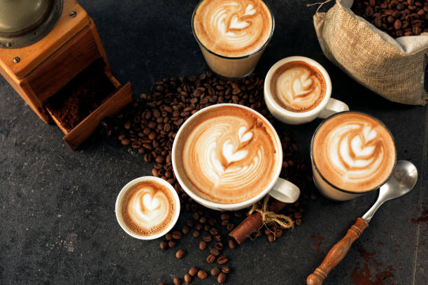 istock Espressos in espresso cups of all sizes 1254747997