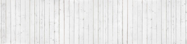 istock White wood texture background panorama. Top view surface of the table. 1254756434