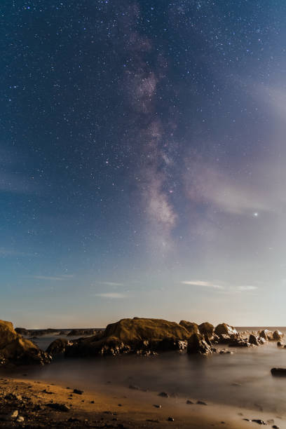 istock Milkyway from the beach at Tateyama 1254757959