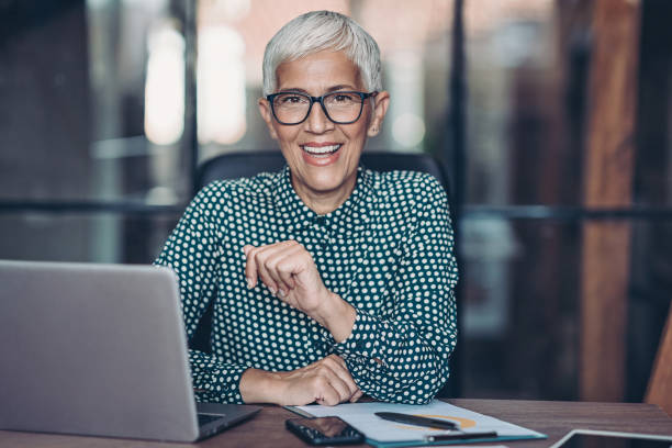 istock Senior businesswoman 1254759369