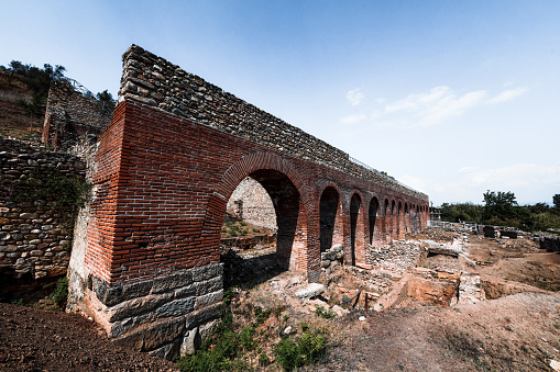 Heraclea Lyncestis Excavation Ruins Aqueduct