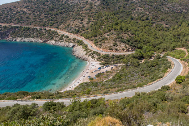 istock Natural sandy beach of datca mugla turkey 1254768388