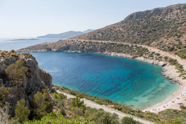 istock Natural sandy beach of datca mugla turkey 1254768501