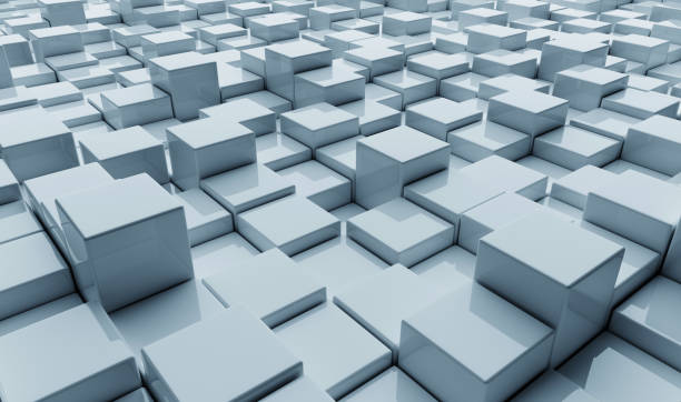 istock Background of square blocks. 1254769991