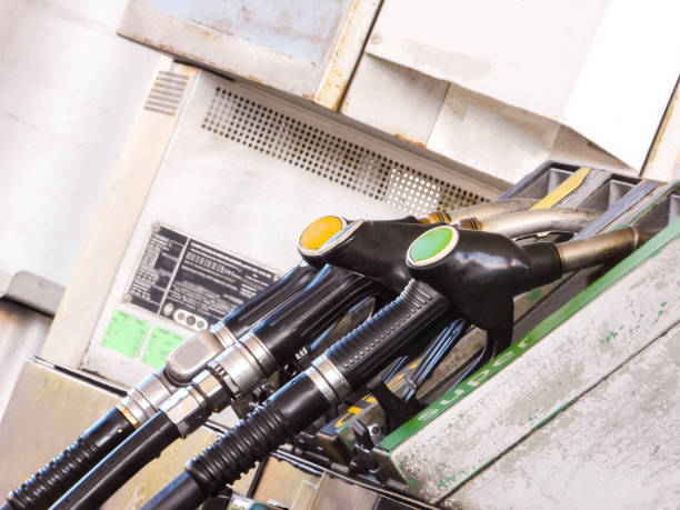 istock Petrol Pump Nozzles 1254791427