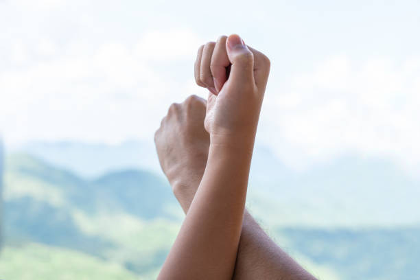 istock New greeting for new normal.  Elbow bump concept 1254795683