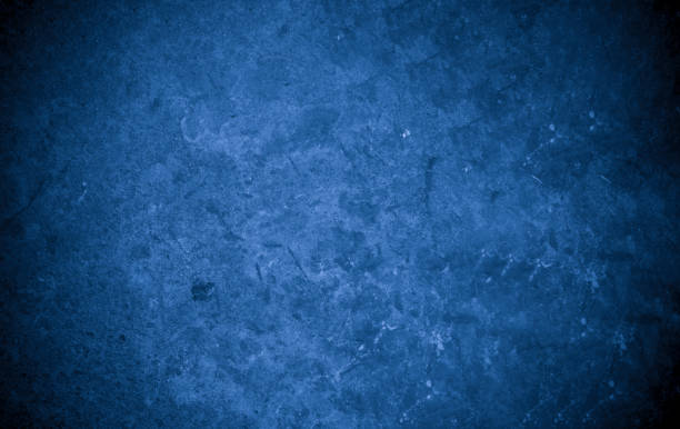 istock Old wall pattern texture cement blue dark abstract  blue color design are light with black gradient background. 1254795893