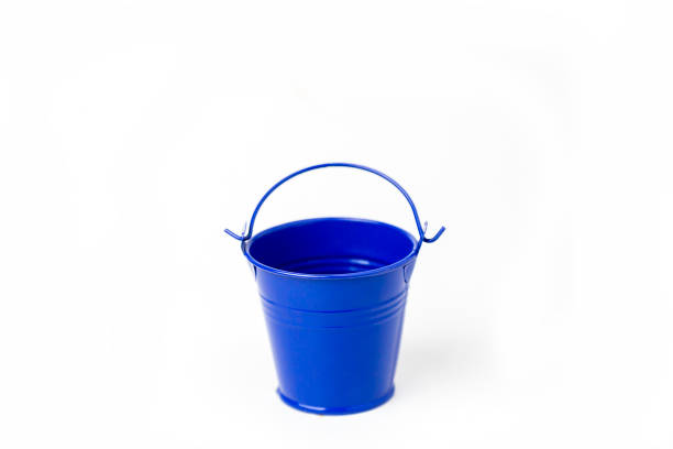 istock Blue steel bucket 1254799451