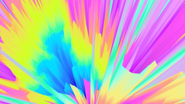 istock Colorful background. Surreal texture. Multicolor wallpaper. Simple backdrop. Glow. Neon. Digital art. Intense. Cosmic. Futuristic. 3d illustration. Cover. Poster. Creative. 1254802414