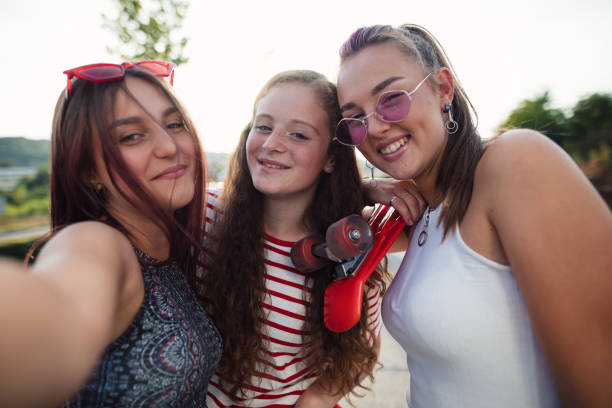 istock Gorgeous girls taking a selfie 1254806885
