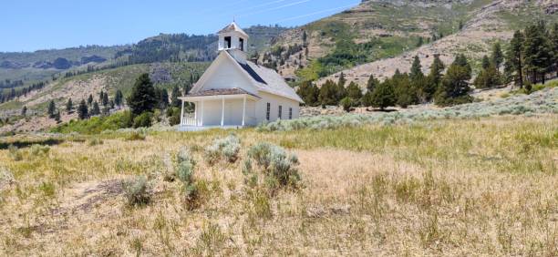 istock Church in the wild woods 1254812488
