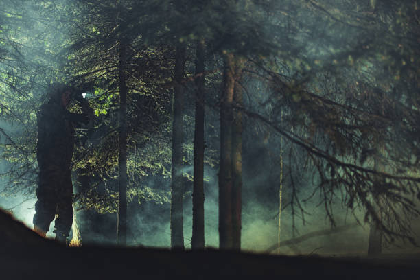 istock Search And Rescue In Forest. 1254819667