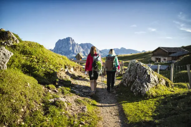 Adventures on the Dolomites: group of women together