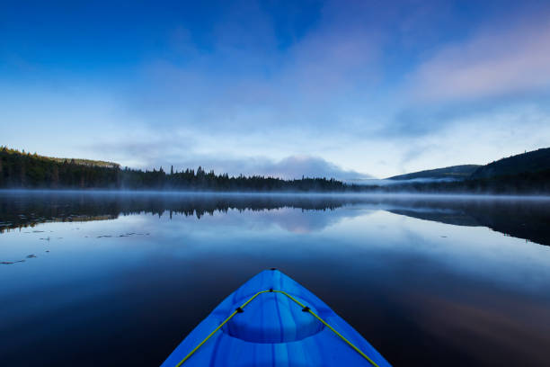 istock kayaking in mont tremblant national park, Canada 1254853574