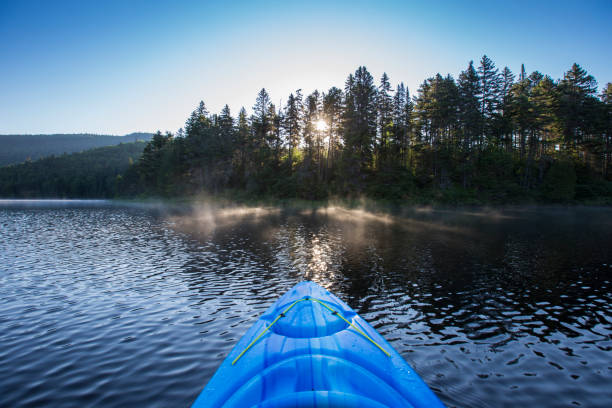 istock kayaking in mont tremblant national park, Canada 1254854518
