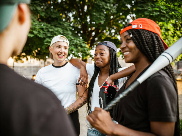 istock Diverse group of young women taking a break 1254857107