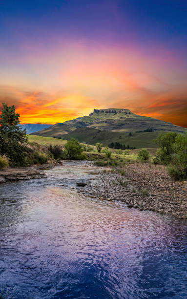istock River in the Drankensburg mountain 1254864994