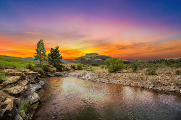 istock Valley river in the Drankensburg mountain 1254865004