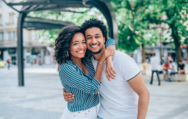 istock Beautiful Afro American couple 1254865639