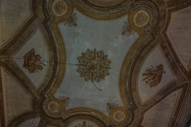 istock room with beautiful decoration on the ceiling detail 1254868091