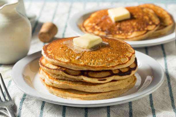 istock Homemade Warm Buttermilk Pancakes 1254869485
