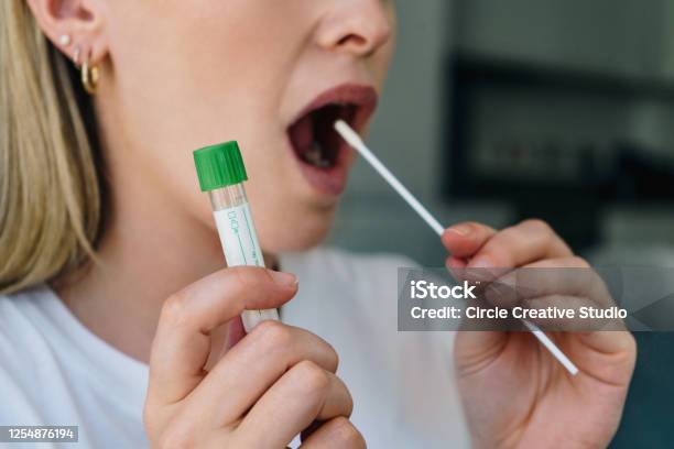 Coronavirus Home Test Stock Photo - Download Image Now - Coronavirus, Medical Test, Medical Exam