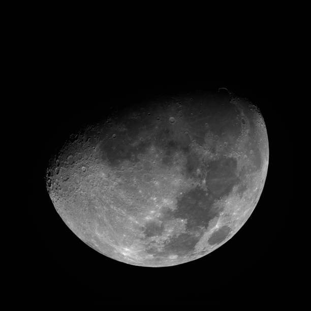 istock Moon, earth natural satelite in specific phase 1254877525