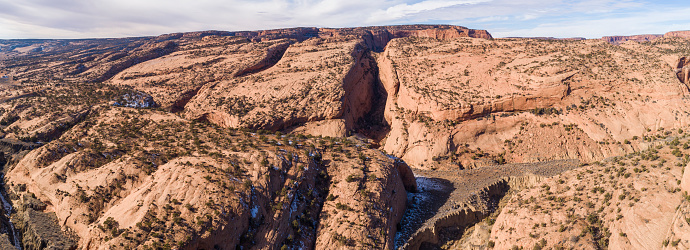 The deserted rocks nearby Kayenta, Arizona, USA.