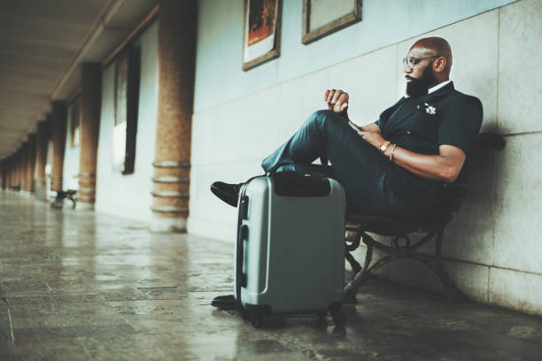 istock African businessman on the platform 1254893045