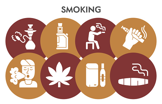 Smoking Visualizer Modern Smoking Infographic Design Template Smoke Addiction Infographic ...