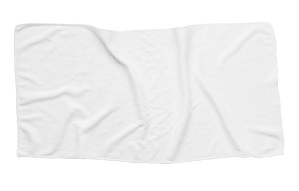 istock White beach towel isolated white background 1254897985