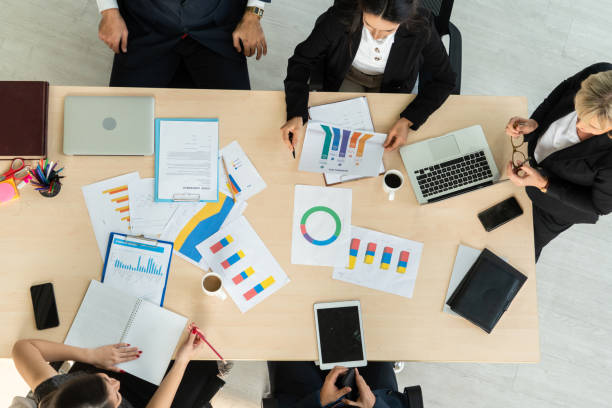 istock Business people group meeting shot from top view 1254911215