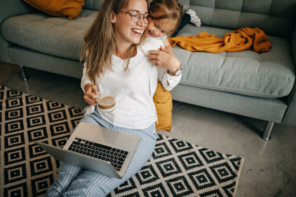 istock Parent spending time with kid online 1254912956