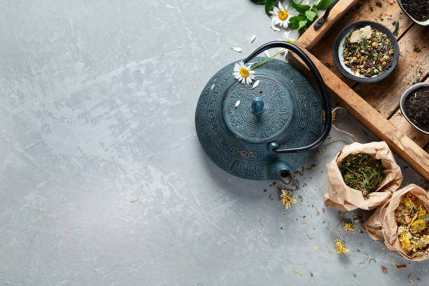 istock Various kinds of tea 1254923289
