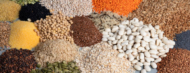 istock Various kinds of natural grains 1254923315