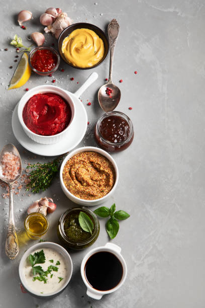 istock Set of various sauces 1254923964