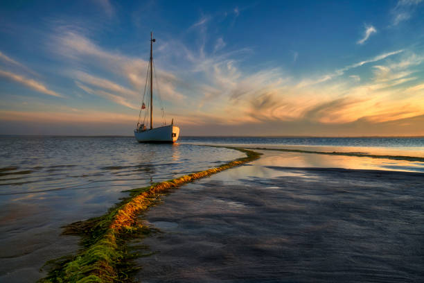 istock Fishing boat on the beach, Hel Peninsula, Poland 1254930564