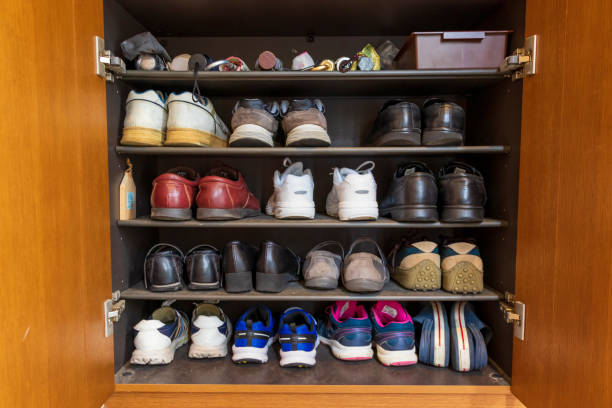 istock Many shoes in the shoe box 1254941240